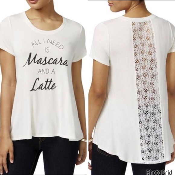 Jamie & Layla Mascara Latte Lace Top - Picture 1 of 9
